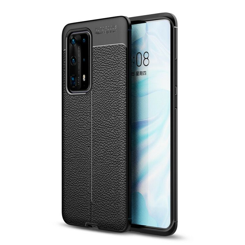 Cover Huawei P40 Pro Plus Fleksibel Kulfibertekstur