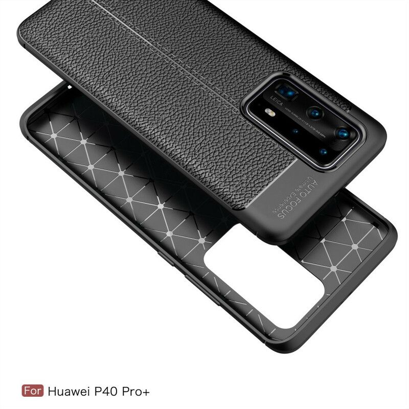 Cover Huawei P40 Pro Plus Fleksibel Kulfibertekstur