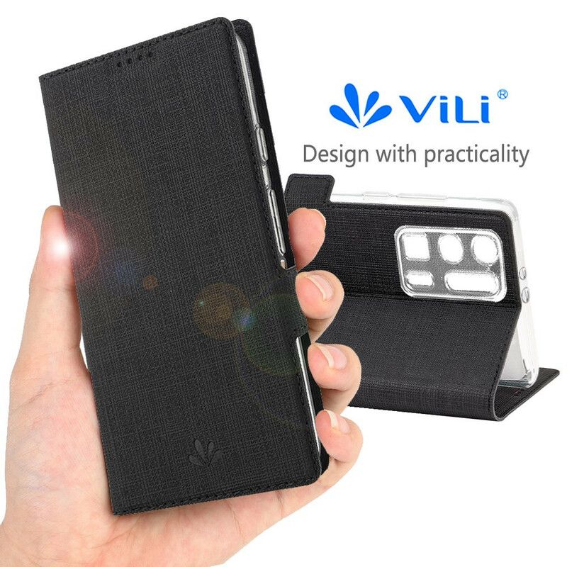 Cover Huawei P40 Pro Plus Flip Cover Tekstureret Vili Dmx