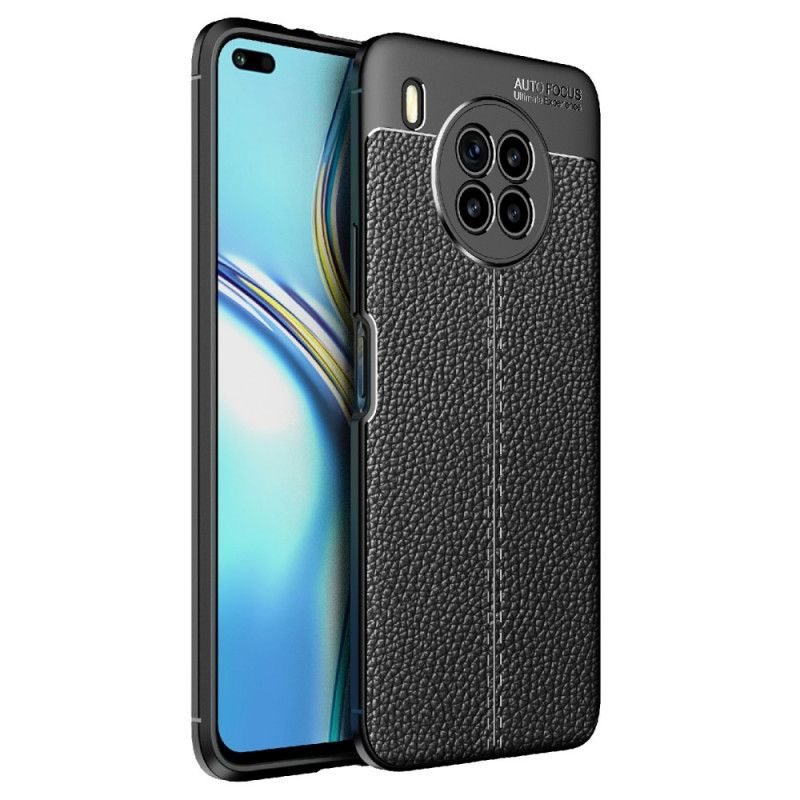 Cover Huawei Nova 8i / Honor 50 Lite Dobbelt Linje Litchi Lædereffekt