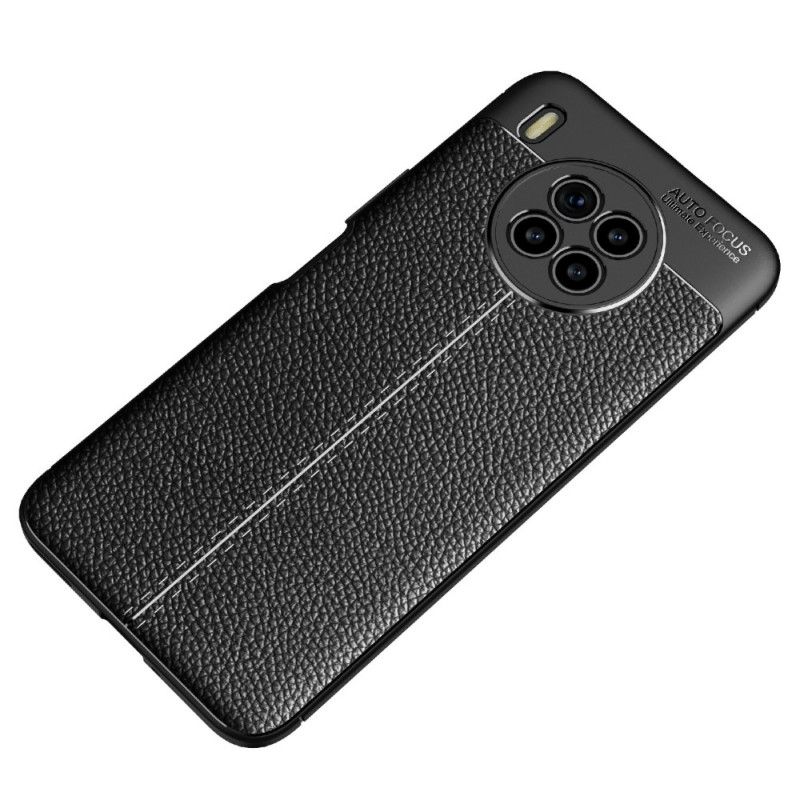 Cover Huawei Nova 8i / Honor 50 Lite Dobbelt Linje Litchi Lædereffekt