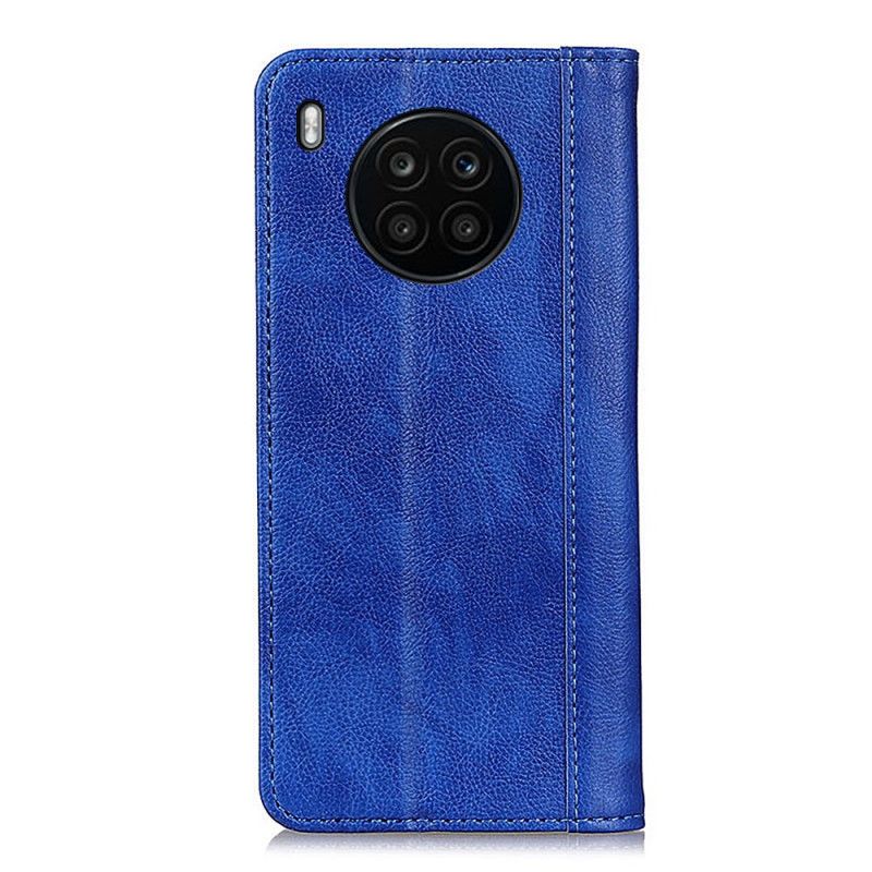 Cover Huawei Nova 8i / Honor 50 Lite Flip Cover Elegance Split Litchi Læder