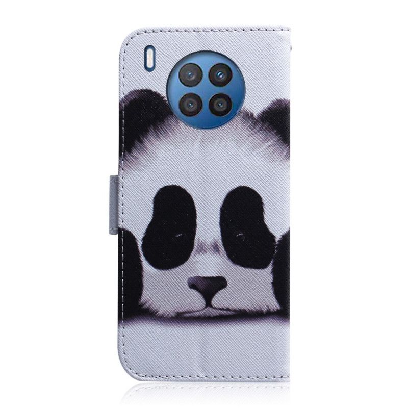 Flip Cover Huawei Nova 8i / Honor 50 Lite Panda Ansigt