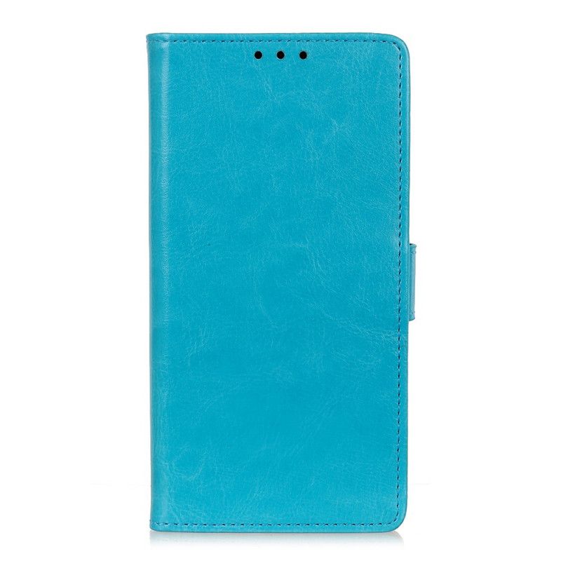 Flip Cover Huawei Nova 8i / Honor 50 Lite Simpel Skinnende Lædereffekt