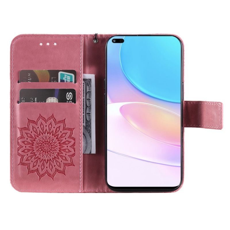 Flip Cover Huawei Nova 8i / Honor 50 Lite Solblomst