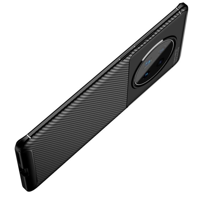 Cover Huawei Mate 40 Pro Fleksibel Kulfibertekstur