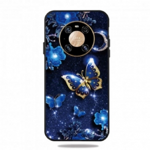 Cover Huawei Mate 40 Pro Gylden Sommerfugl