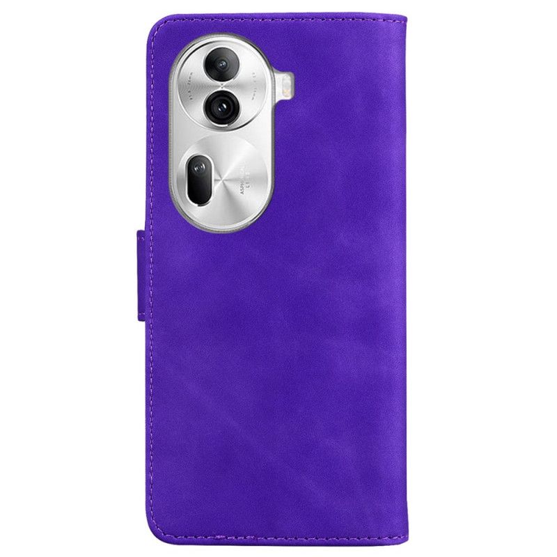 Flip Cover Til Oppo Reno 11 Pro 5g Couture Læder Effekt