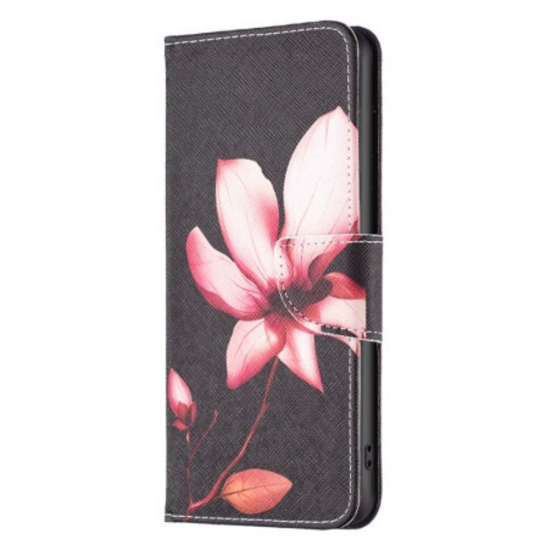 Læder Cover Xiaomi 13 Pro Lyserød Blomst