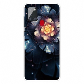 Cover Samsung Galaxy A21s Fleksible Blomster