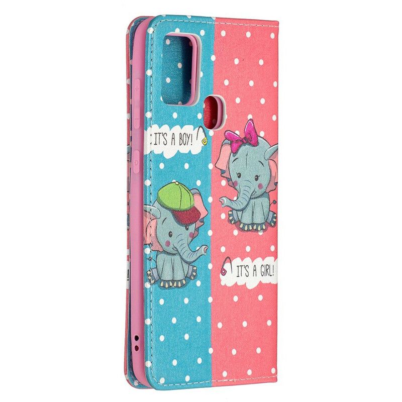 Cover Samsung Galaxy A21s Flip Cover Elefanter