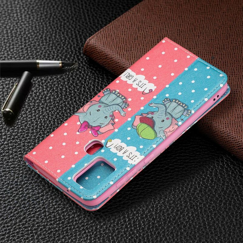 Cover Samsung Galaxy A21s Flip Cover Elefanter