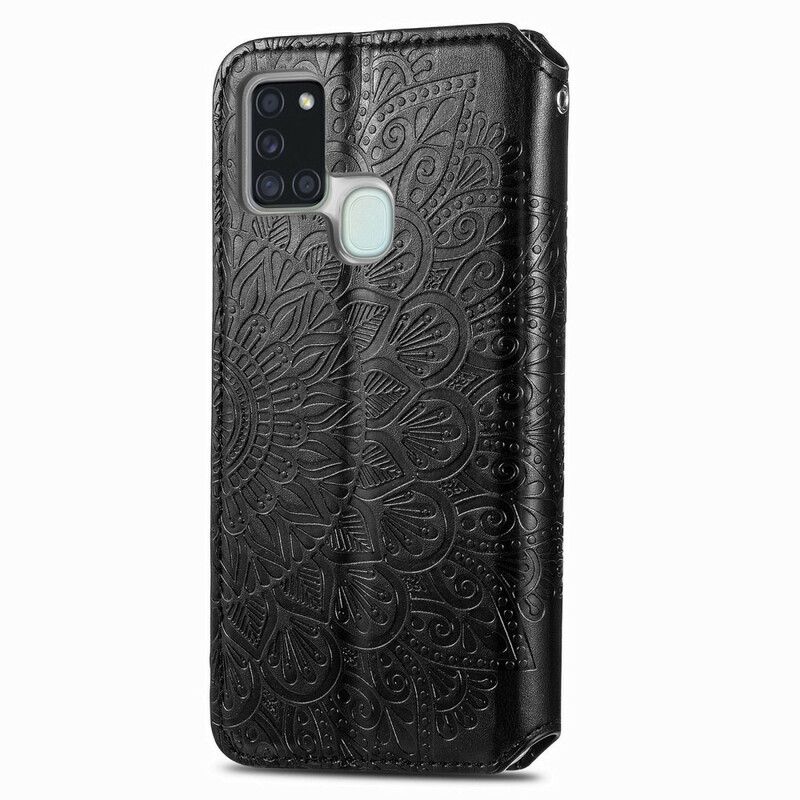 Cover Samsung Galaxy A21s Flip Cover Mandalas