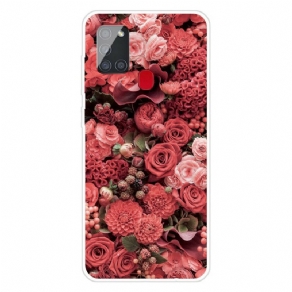 Cover Samsung Galaxy A21s Intense Blomster