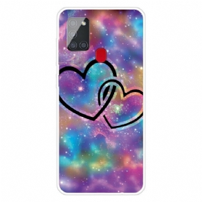 Cover Samsung Galaxy A21s Kædede Hjerter