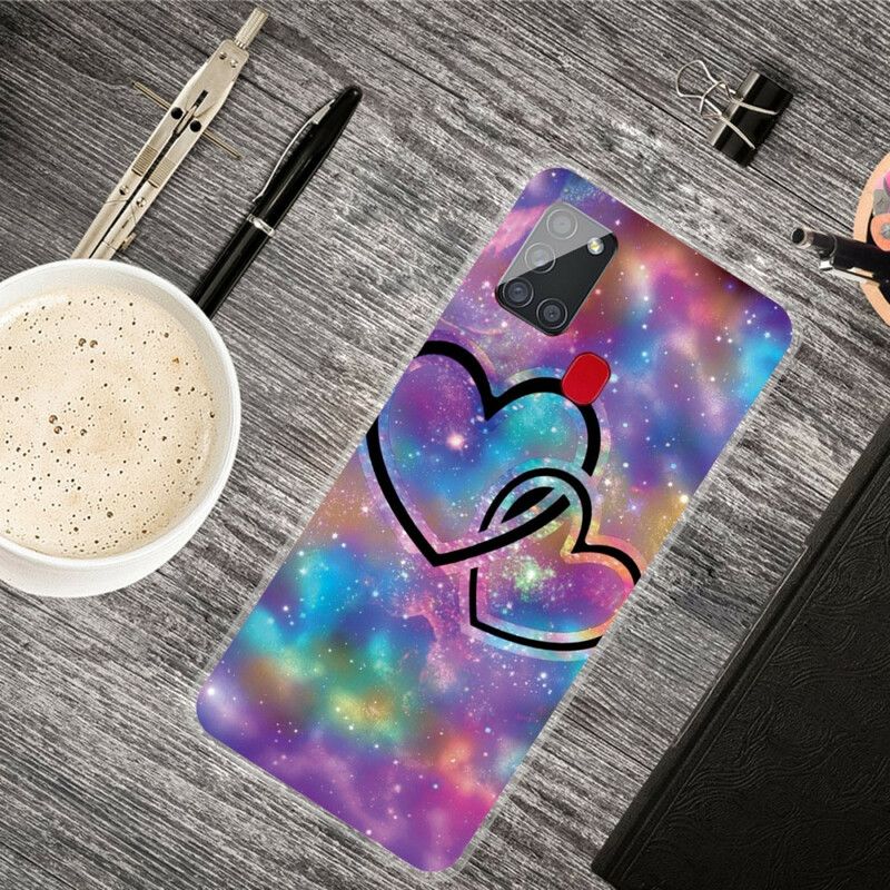 Cover Samsung Galaxy A21s Kædede Hjerter