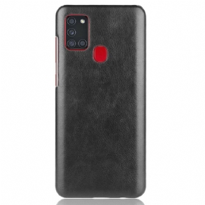 Cover Samsung Galaxy A21s Performance Litchi-lædereffekt