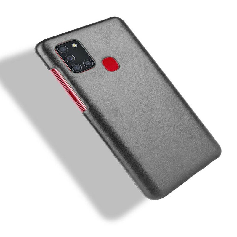 Cover Samsung Galaxy A21s Performance Litchi-lædereffekt