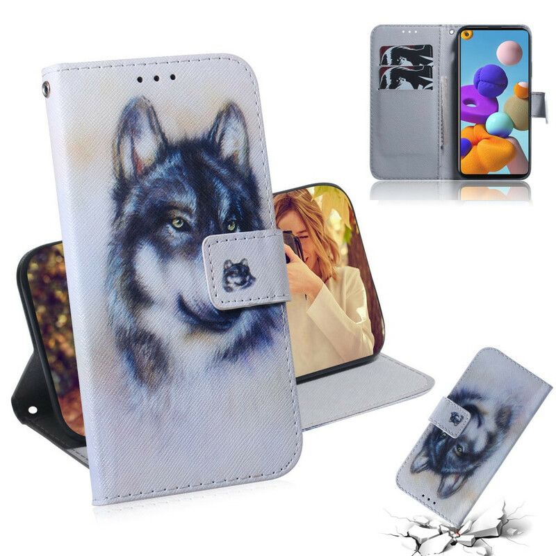 Flip Cover Samsung Galaxy A21s Hundeblik