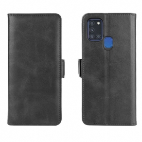 Flip Cover Samsung Galaxy A21s Læder Cover Dobbeltklap