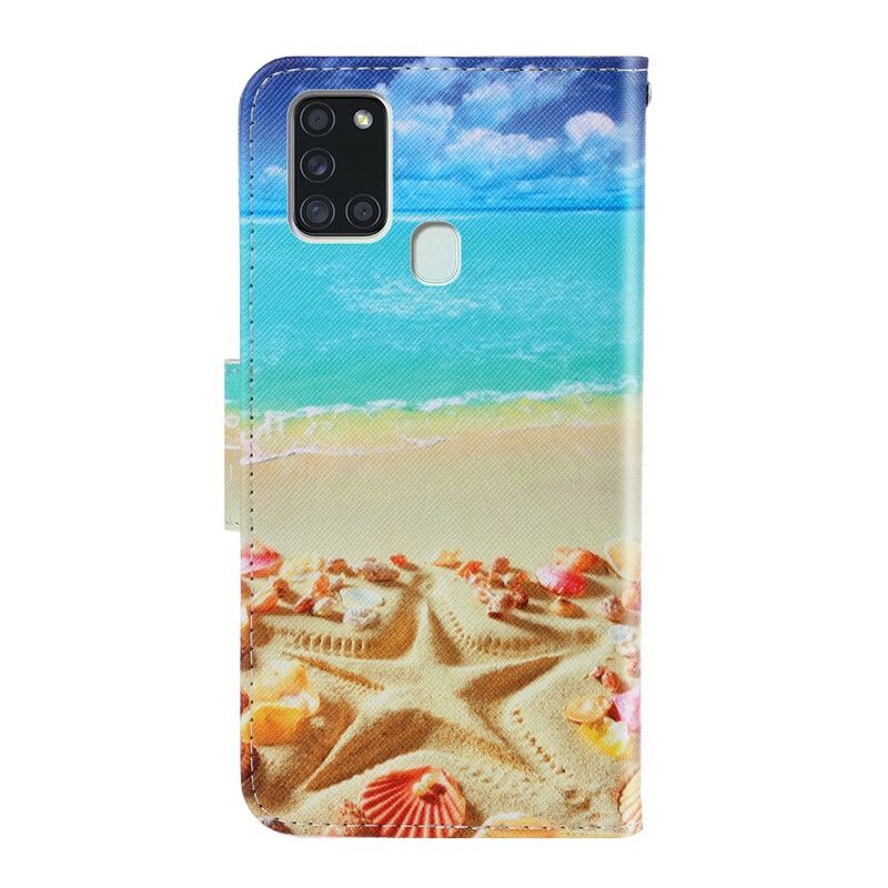 Flip Cover Samsung Galaxy A21s Med Snor Thong Beach