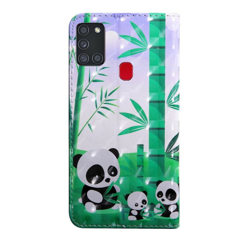 Flip Cover Samsung Galaxy A21s Pandafamilien