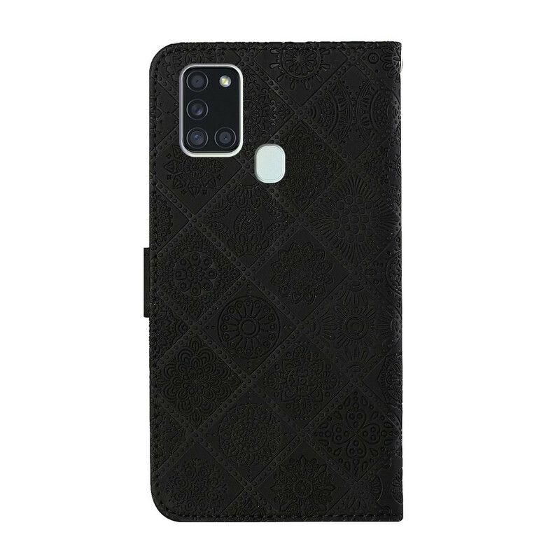 Flip Cover Samsung Galaxy A21s Tapestry Mønster