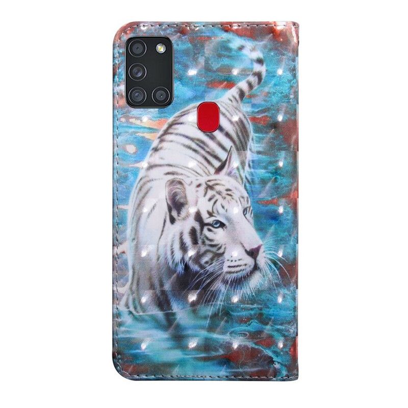 Flip Cover Samsung Galaxy A21s Tiger I Vand