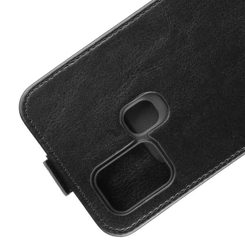 Læder Cover Samsung Galaxy A21s Flip Cover Foldbar Lædereffekt