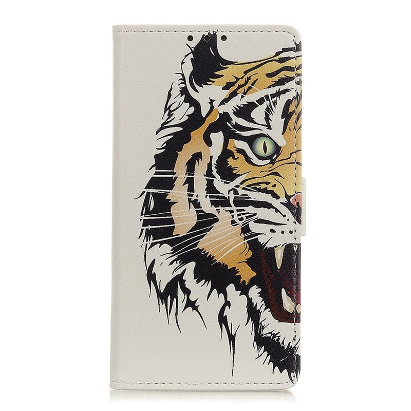 Læder Cover Samsung Galaxy A21s Hærd Tiger