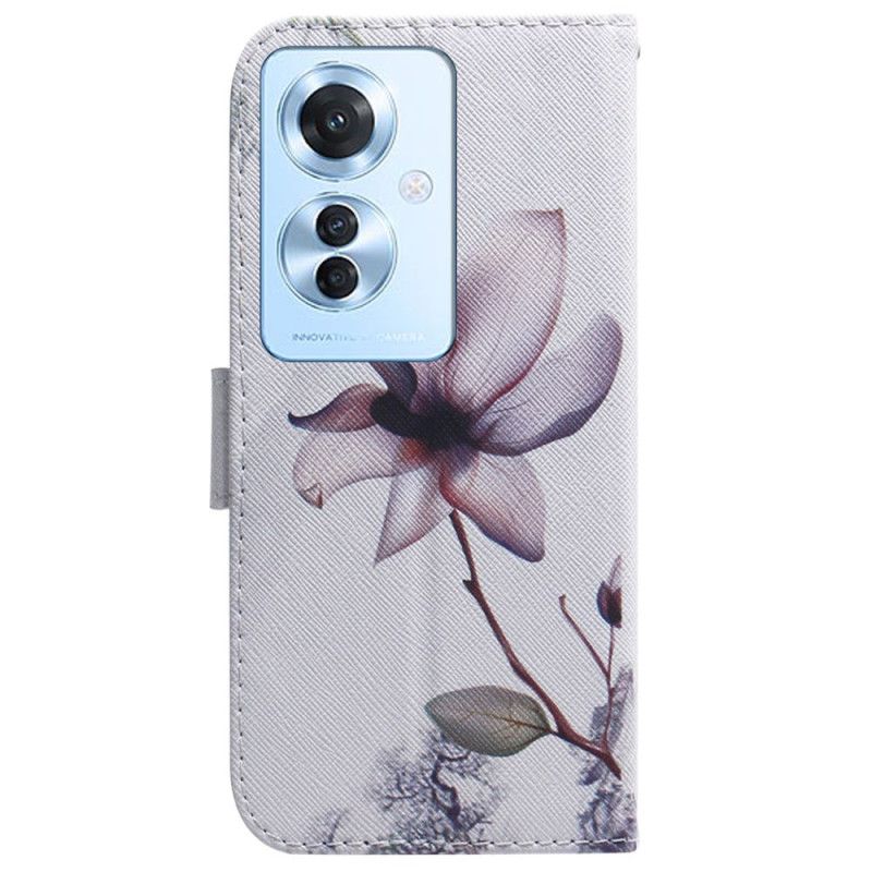 Flip Cover Oppo Reno 11f 5g Blomst