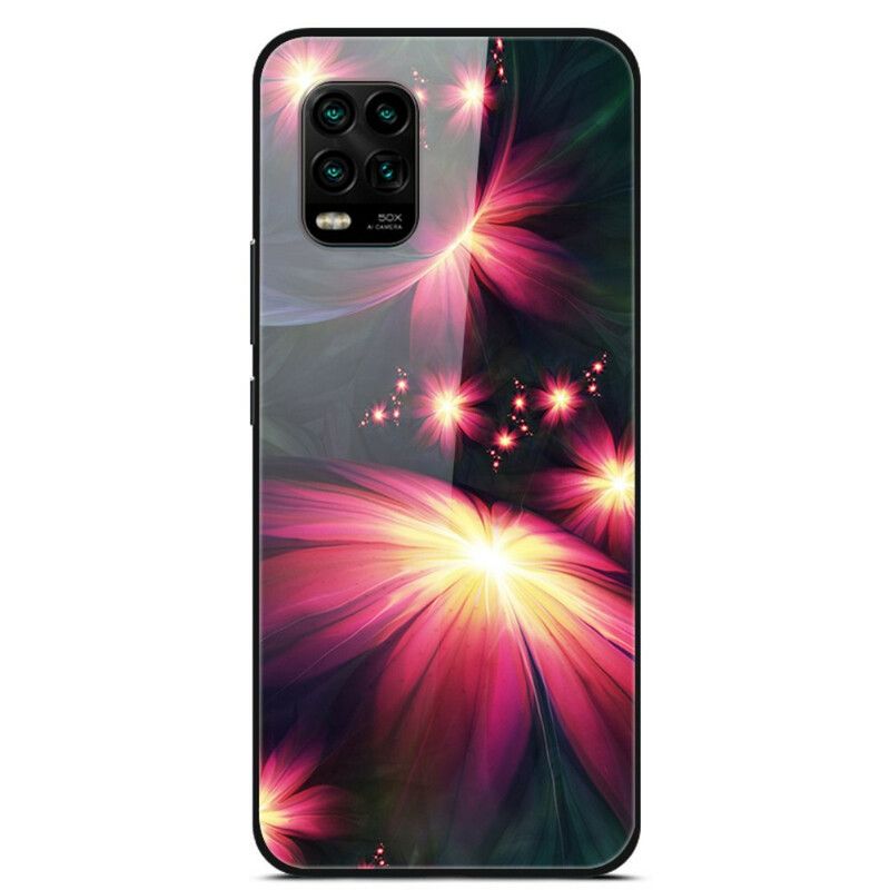 Cover Xiaomi Mi 10 Lite Fancy Blomster Af Hærdet Glas