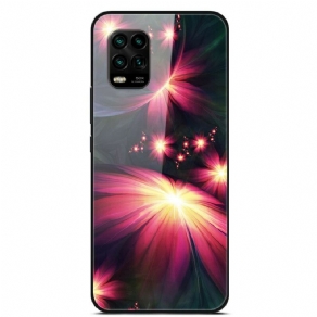 Cover Xiaomi Mi 10 Lite Fancy Blomster Af Hærdet Glas