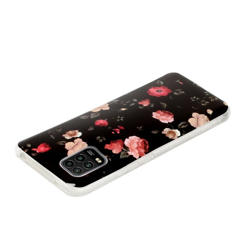 Cover Xiaomi Mi 10 Lite Floralies Fluorescerende