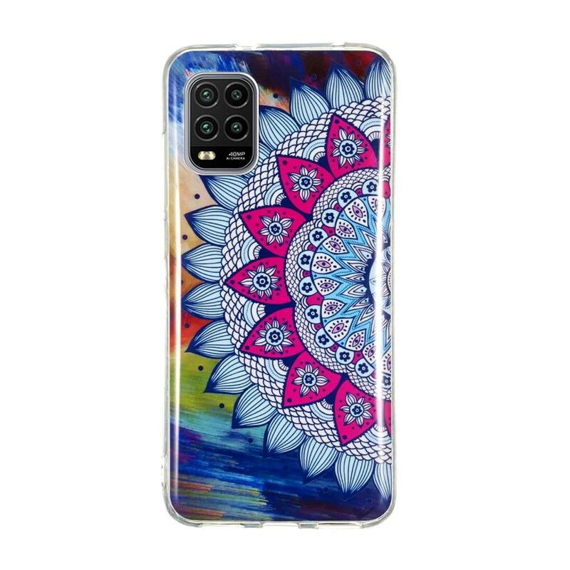 Cover Xiaomi Mi 10 Lite Fluorescerende Farverig Mandala