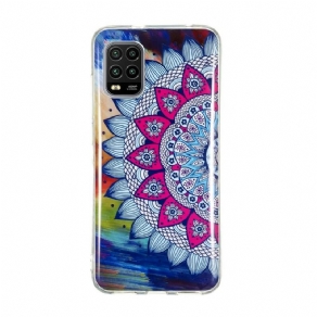 Cover Xiaomi Mi 10 Lite Fluorescerende Farverig Mandala