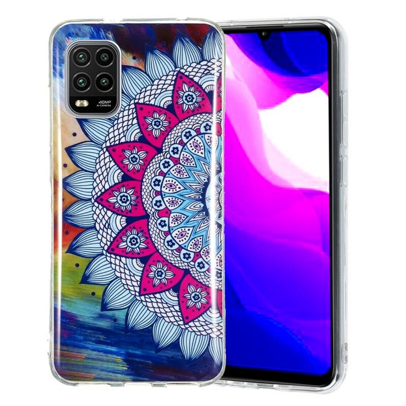 Cover Xiaomi Mi 10 Lite Fluorescerende Farverig Mandala