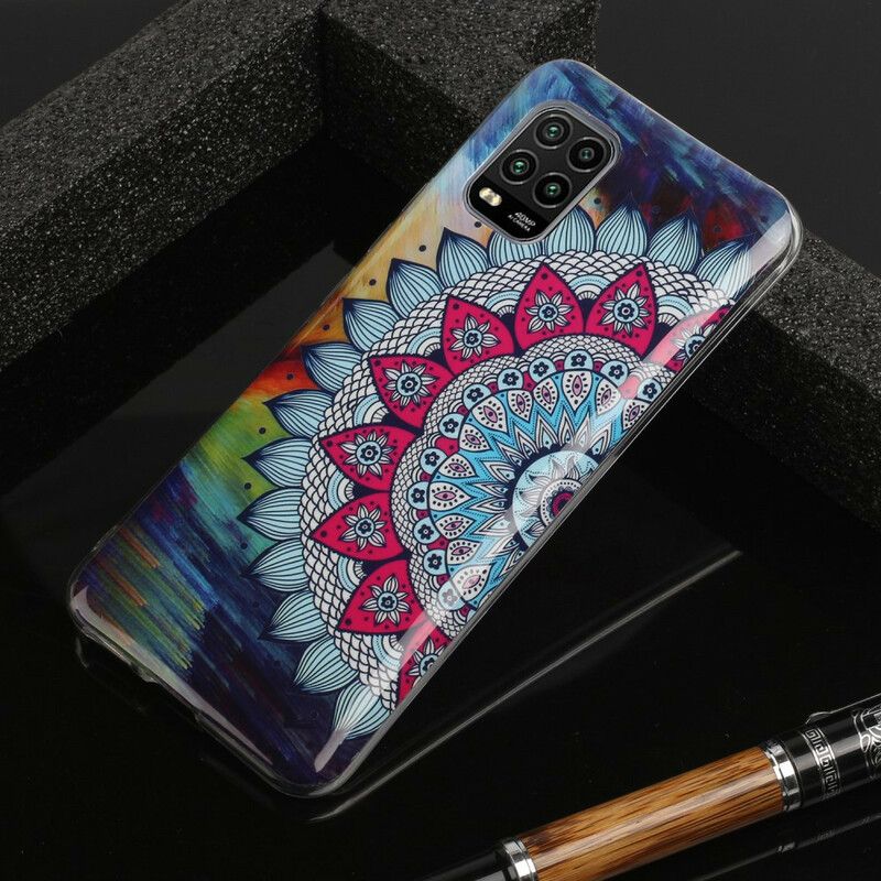 Cover Xiaomi Mi 10 Lite Fluorescerende Farverig Mandala