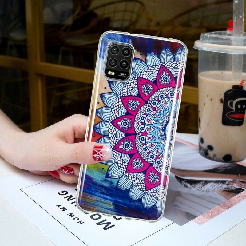 Cover Xiaomi Mi 10 Lite Fluorescerende Farverig Mandala