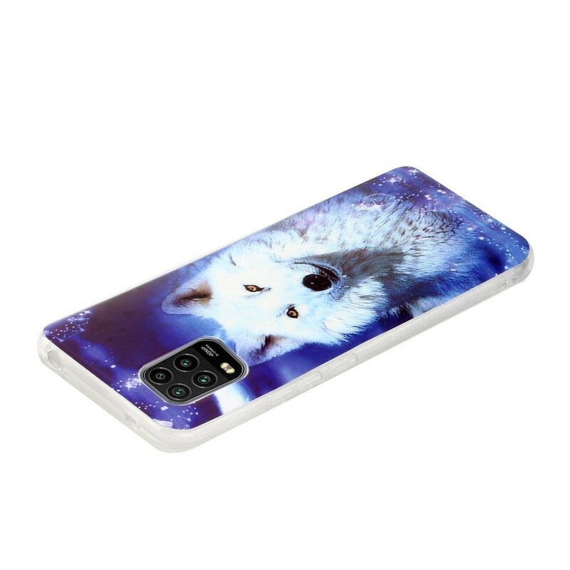 Cover Xiaomi Mi 10 Lite Fluorescerende Wolf Series