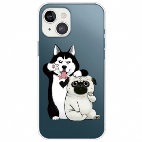 Cover iPhone 14 Plus Sjove Hunde