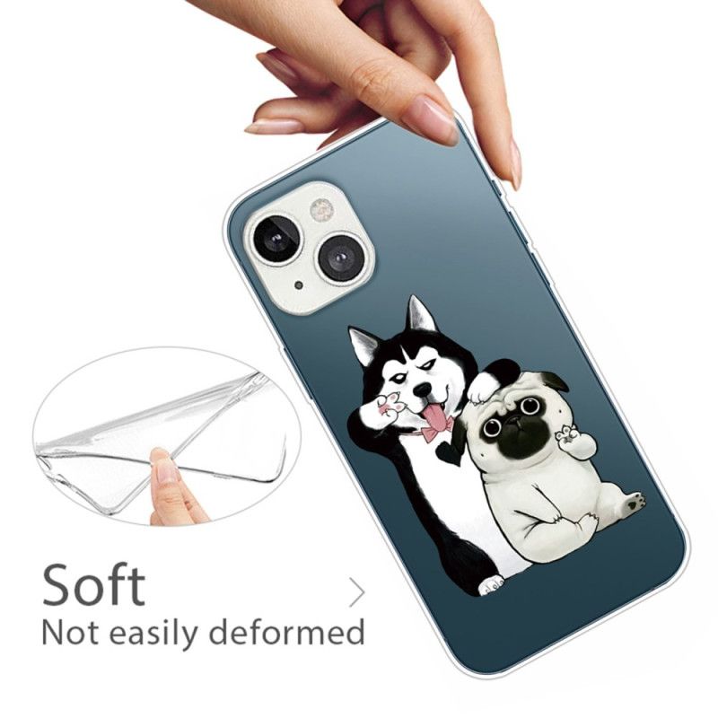 Cover iPhone 14 Plus Sjove Hunde