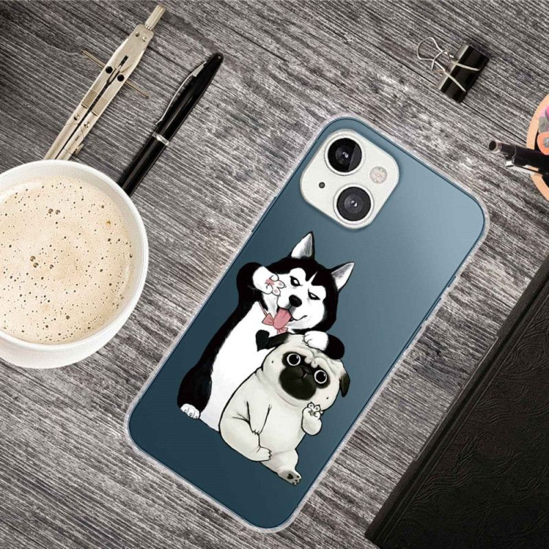 Cover iPhone 14 Plus Sjove Hunde