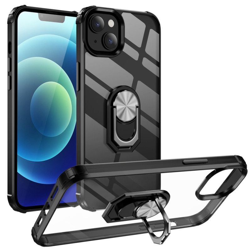 Cover iPhone 14 Plus Transparent Med Ring-support