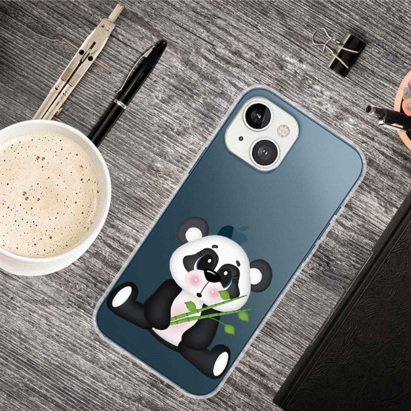 Cover iPhone 14 Plus Transparent Trist Panda