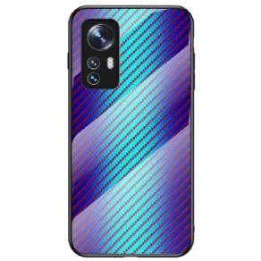 Cover Xiaomi 12 / 12X Kulfiber Hærdet Glas