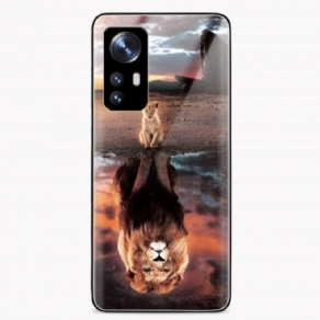 Cover Xiaomi 12 / 12X Lion Cub's Dream Hærdet Glas