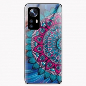 Cover Xiaomi 12 / 12X Mandala Hærdet Glas