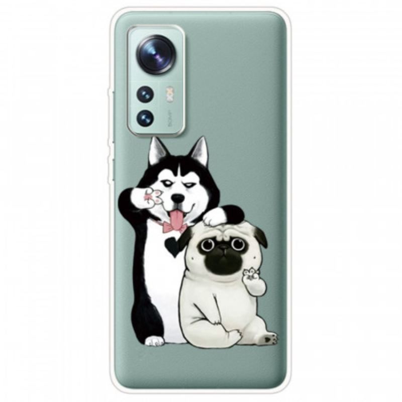 Cover Xiaomi 12 / 12X Sjove Hunde