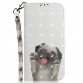 Flip Cover Xiaomi 12 / 12X Med Snor Thong Pug